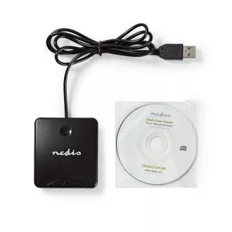 Nedis CRDRU2SM1BK - Chipkartenleser (ID, eCard), USB 2.0 Nedis CRDRU2SM1BK - Chipkartenleser (ID, eCard), USB 2.0