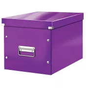 LEITZ Click&Store quadratische Box, Größe L (A4), lila