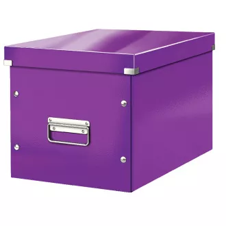 LEITZ Click&Store quadratische Box, Größe L (A4), lila