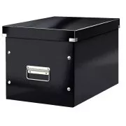 LEITZ Quadratische Box Click&Store, Größe L (A4), schwarz