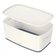 LEITZ Aufbewahrungsbox mit Deckel MyBox, Größe S, weiß/grau