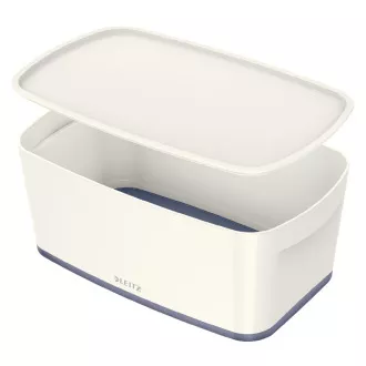 LEITZ Aufbewahrungsbox mit Deckel MyBox, Größe S, weiß/grau LEITZ Aufbewahrungsbox mit Deckel MyBox, Größe S, weiß/grau