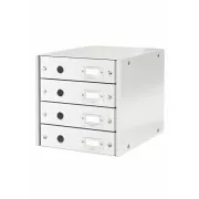 LEITZ Click&Store Schubladenbox, 4 Schubladen, weiß