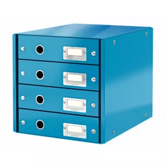 LEITZ Click&Store Schubladenbox, 4 Schubladen, blau