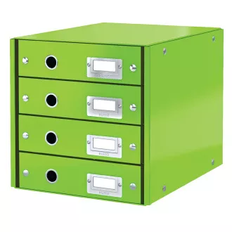 LEITZ Click&Store Schubladenbox, 4 Schubladen, grün LEITZ Click&Store Schubladenbox, 4 Schubladen, grün