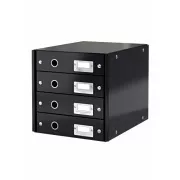 LEITZ Click&Store Schubladenbox, 4 Schubladen, schwarz