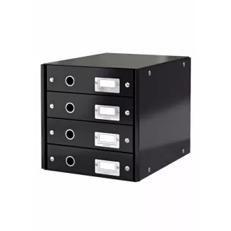 LEITZ Click&Store Schubladenbox, 4 Schubladen, schwarz