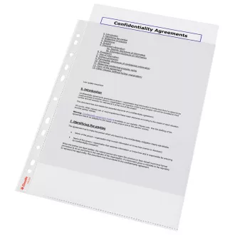 LEITZ Kunststofftaschen Esselte Standard A4, GC, 55 mic, Schachtel mit 100 Stück