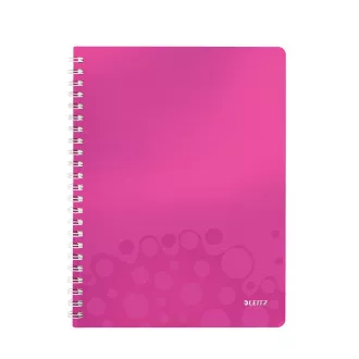 LEITZ Notizbuch WOW A4, PP, Linie, rosa LEITZ Notizbuch WOW A4, PP, Linie, rosa