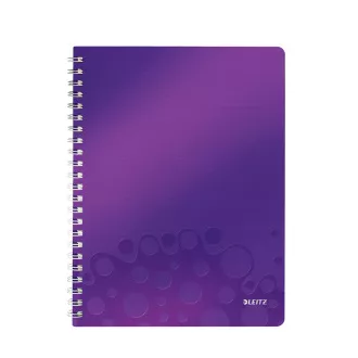 LEITZ Notizbuch WOW A4, PP, Linie, lila