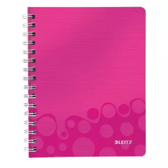 LEITZ Notizbuch WOW A5, PP, Linie, rosa LEITZ Notizbuch WOW A5, PP, Linie, rosa