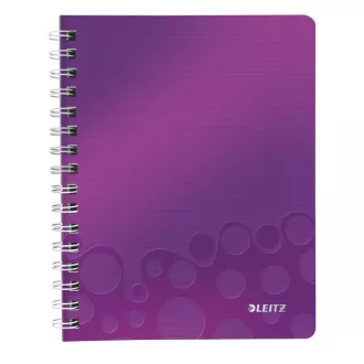 LEITZ Notizbuch WOW A5, PP, Linie, lila