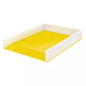 LEITZ Zweifarbige Aufbewahrungsbox WOW, weiß/gelb LEITZ Zweifarbige Aufbewahrungsbox WOW, weiß/gelb