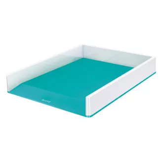 LEITZ Zweifarbige Aufbewahrungsbox WOW, weiß/hellblau LEITZ Zweifarbige Aufbewahrungsbox WOW, weiß/hellblau