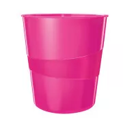 LEITZ Papierkorb WOW, metallic rosa