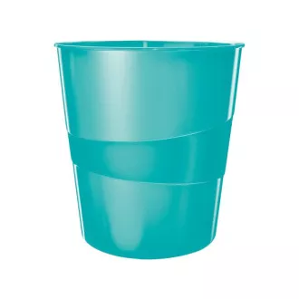 LEITZ Papierkorb WOW, eisblau