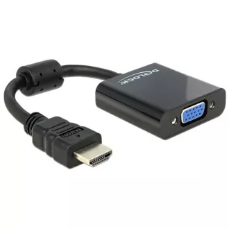 Delock Adapter HDMI-A Stecker > VGA Buchse schwarz