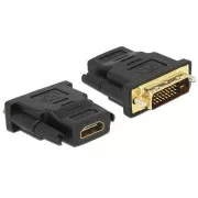 Delock Adapter DVI 24 1 Pin Stecker > HDMI Buchse