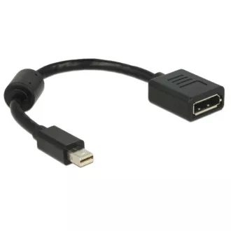 Delock Adapter mini Displayport Stecker > Displayport Buchse, schwarz Delock Adapter mini Displayport Stecker > Displayport Buchse, schwarz