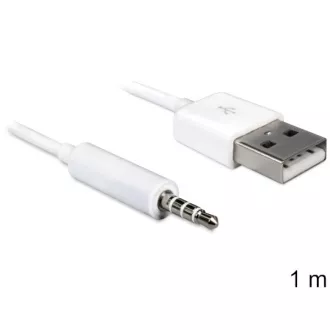 Delock Kabel USB-A Stecker > Stereo-Klinke 3,5 mm Stecker 4-polig iPod Shuffle 1 m