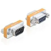 Delock Null-Modem-Adapter, Sub-D, 9-polig, Stecker/Buchse