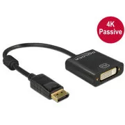 Delock Displayport 1.2 Stecker > DVI Buchse 4K passiv schwarz