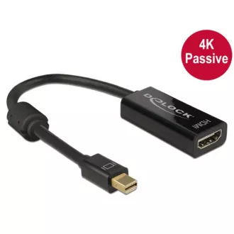 Delock Adapter mini Displayport 1.2 männlich & HDMI weiblich 4K passiv schwarz Delock Adapter mini Displayport 1.2 männlich & HDMI weiblich 4K passiv schwarz
