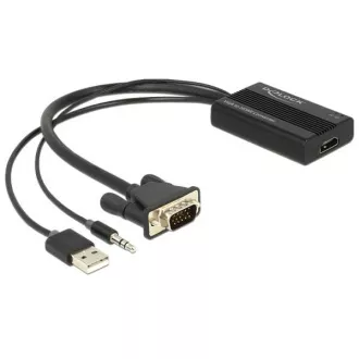 Delock VGA zu HDMI Adapter mit Audio Delock VGA zu HDMI Adapter mit Audio