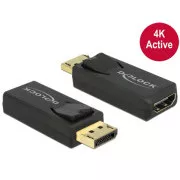 Delock Displayport 1.2 Stecker > HDMI Buchse 4K aktiv schwarz
