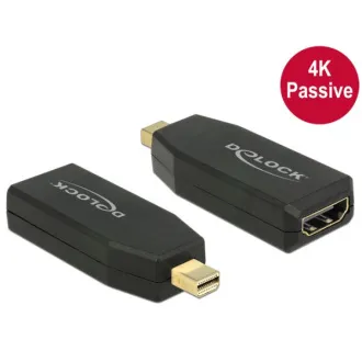 Delock Adapter mini Displayport 1.2 männlich & HDMI weiblich 4K passiv schwarz Delock Adapter mini Displayport 1.2 männlich & HDMI weiblich 4K passiv schwarz