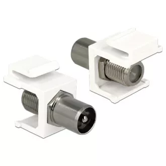 Delock Keystone Modul IEC-Stecker > F-Buchse Delock Keystone Modul IEC-Stecker > F-Buchse