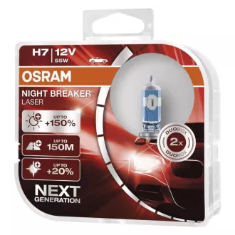 OSRAM Glühlampe H7 12V, 55W Night Breaker Laser NG 64210NL - 2er Set OSRAM Glühlampe H7 12V, 55W Night Breaker Laser NG 64210NL - 2er Set
