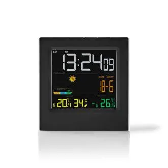 Nedis WEST404BK – Wetterstation | Funk-Sensor | Wecker | Wettervorhersage Nedis WEST404BK – Wetterstation | Funk-Sensor | Wecker | Wettervorhersage