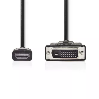 Nedis CCGB34800BK30 - HDMI - DVI Kabel | HDMI Stecker - DVI-D 24 1-Pin Stecker | 3 m | Schwarz