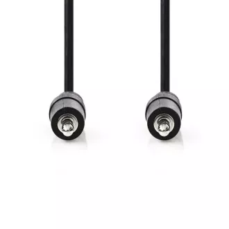 Nedis CAGB22000BK10 - Stereo-Audiokabel | 3,5mm Stecker - 3,5mm Stecker | 1 m | Schwarz