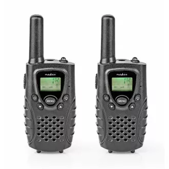 Nedis WLTK0800BK - Sender | Reichweite 8 km | 8 Kanäle | PTT / VOX | 2 Stück |Schwarz Nedis WLTK0800BK - Sender | Reichweite 8 km | 8 Kanäle | PTT / VOX | 2 Stück |Schwarz