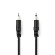 Nedis CAGB22000BK20 - Stereo-Audiokabel | 3,5mm Stecker - 3,5mm Stecker | 2 m | Schwarz
