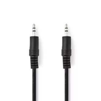 Nedis CAGB22000BK20 - Stereo-Audiokabel | 3,5mm Stecker - 3,5mm Stecker | 2 m | Schwarz Nedis CAGB22000BK20 - Stereo-Audiokabel | 3,5mm Stecker - 3,5mm Stecker | 2 m | Schwarz