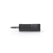 Nedis CAGB22935BK - Stereo Audio Adapter | 3.5mm Stecker - 6.35mm Buchse | Schwarz