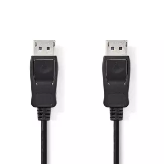 Nedis CCGB37010BK20 - DisplayPort 1.2 Kabel | DisplayPort Stecker - DisplayPort Stecker | 2 m | Schwarz