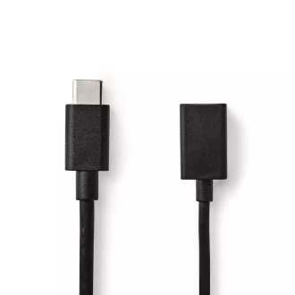 Nedis CCGB61710BK02 - USB 3.0 Kabel | Typ-C Stecker - A-Buchse | 0,15 m | Schwarz Nedis CCGB61710BK02 - USB 3.0 Kabel | Typ-C Stecker - A-Buchse | 0,15 m | Schwarz