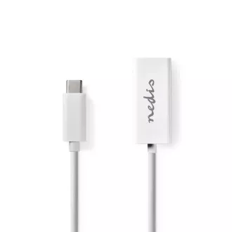 Nedis CCGB64950WT02 - USB-Netzwerkadapter | USB 3.2 Gen 1 | 1000 Mbps | USB-C™ Stecker | RJ45 Buchse | 0,20 m | Weiß Nedis CCGB64950WT02 - USB-Netzwerkadapter | USB 3.2 Gen 1 | 1000 Mbps | USB-C™ Stecker | RJ45 Buchse | 0,20 m | Weiß