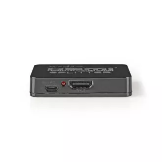 Nedis VSPL34002BK- HDMI Hub | 2 Ports | HDMI™ Eingang | 2x HDMI™ Ausgang | 4K@30Hz | 2.25 Gbps | Schwarz