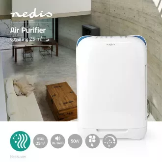 Nedis AIPU200CWT - Luftreiniger | 25 m2 | 35-54 dB | Luftqualitätsindikator Nedis AIPU200CWT - Luftreiniger | 25 m2 | 35-54 dB | Luftqualitätsindikator