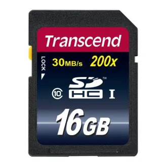 Transcend 16GB SDHC (Klasse 10) UHS-I 200x (Premium) Speicherkarte Transcend 16GB SDHC (Klasse 10) UHS-I 200x (Premium) Speicherkarte