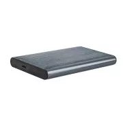 Gembird Externer 2,5" Laufwerksschacht, USB 3.1, Typ-C, gebürstetes Aluminium, grau