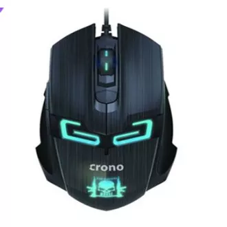 Crono CM647 - optische Gaming-Maus, USB-Anschluss, Auflösung 800/1200/1600 DPI, blaue Hintergrundbeleuchtung