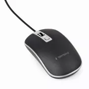 Gembird Maus MUS-4B-06, USB, schwarz-silber