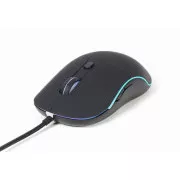 Gembird Maus MUS-UL-02, hintergrundbeleuchtet, 2400DPI, USB, schwarz