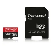 Transcend 128GB microSDXC UHS-I 400x Premium (Class 10) Speicherkarte (mit Adapter)